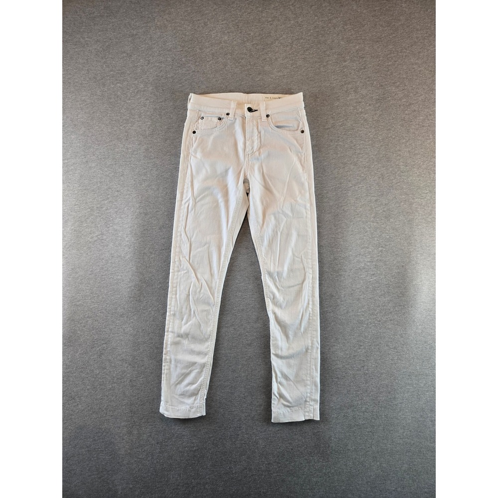 Rag & Bone Skinny Jeans Womens 24 Aged White Stretch Tencel‎ Denim Quiet Luxury